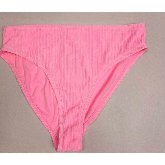 Wild Fable Pink Mid Rise Bikini Bottom Size X - Picture 1 of 4